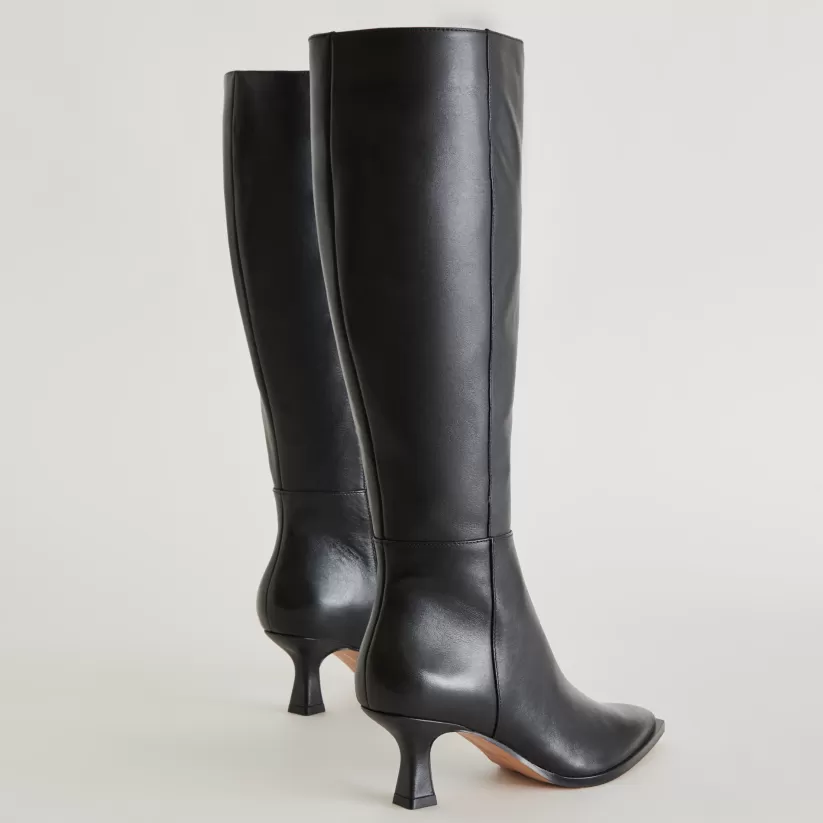 Tall Boots | Boots & Booties | Dolce Vita AUGGIE BOOTS BLACK LEATHER BLACKLEATHER