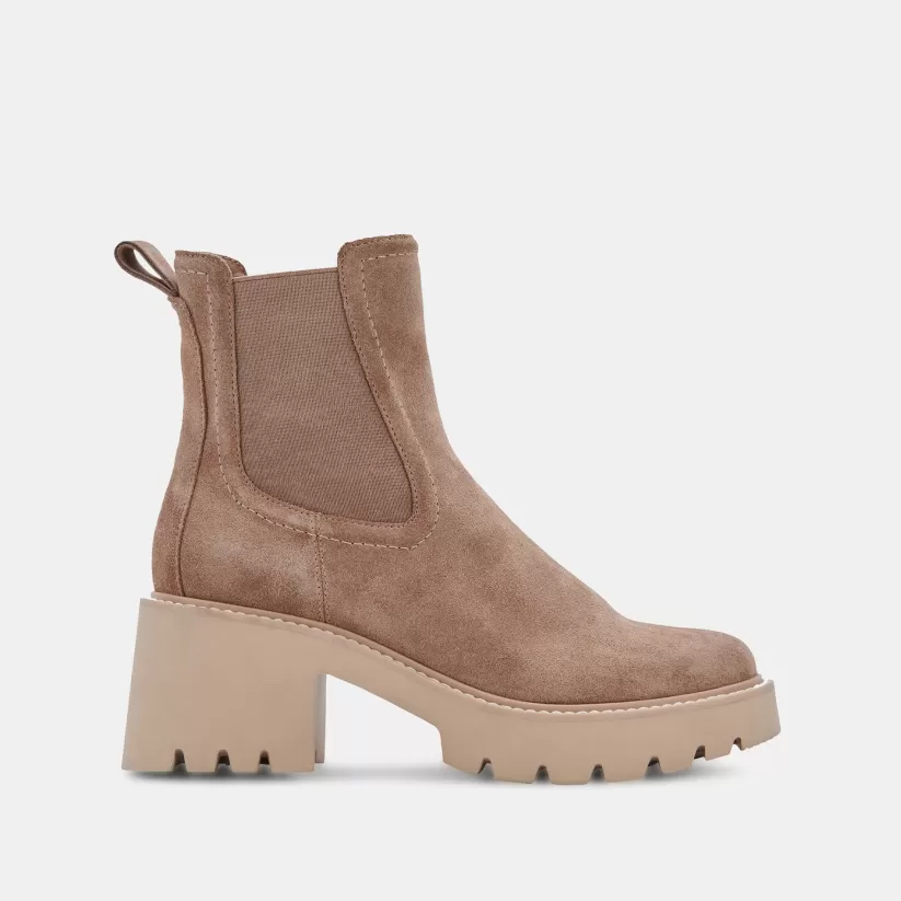 Wide Widths | Dolce Vita HAWK H20 WIDE BOOTIES MUSHROOM SUEDE MUSHROOMSUEDEH2O