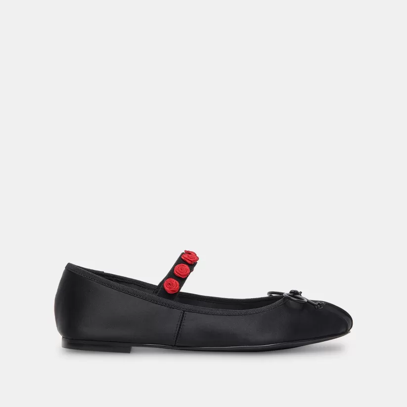 Mary Janes | Ballet Flats | Dolce Vita LILLY BALLET FLATS BLACK MULTI SATIN BLACKMULTISATIN