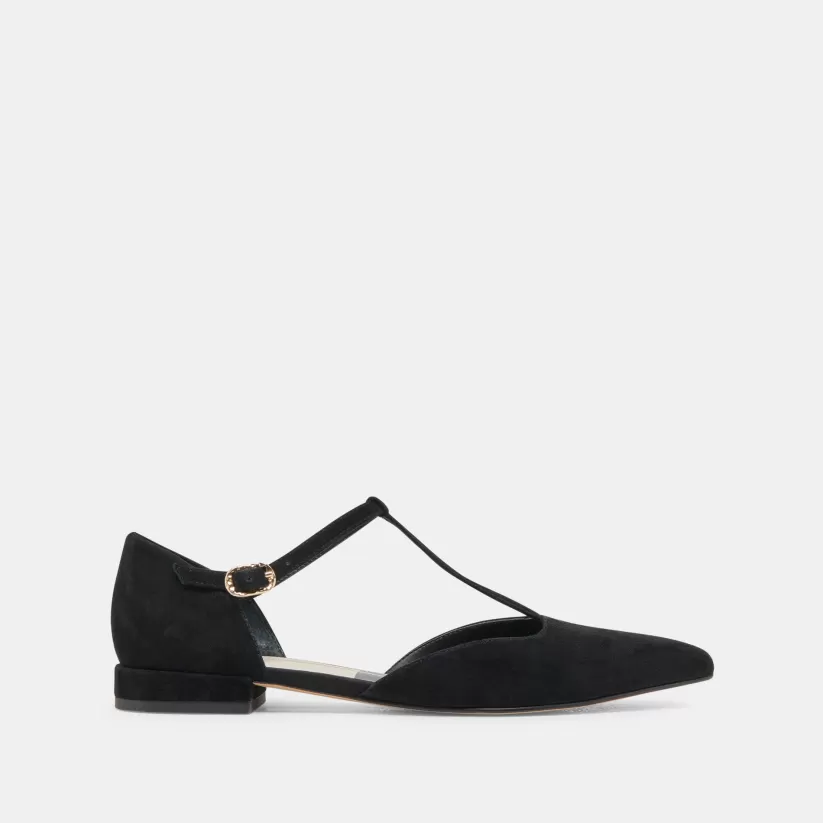 Mary Janes | Flats & Loafers | Dolce Vita PEATY FLATS ONYX SUEDE ONYXSUEDE