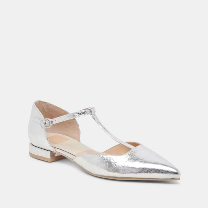 Mary Janes | Flats & Loafers | Dolce Vita PEATY FLATS SILVER DISTRESSED LEATHER SILVERDISTRESSEDLEATHER