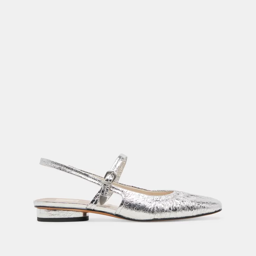 Mary Janes | Flats & Loafers | Dolce Vita RIANNE FLATS SILVER DISTRESSED LEATHER SILVERDISTRESSEDLEATHER