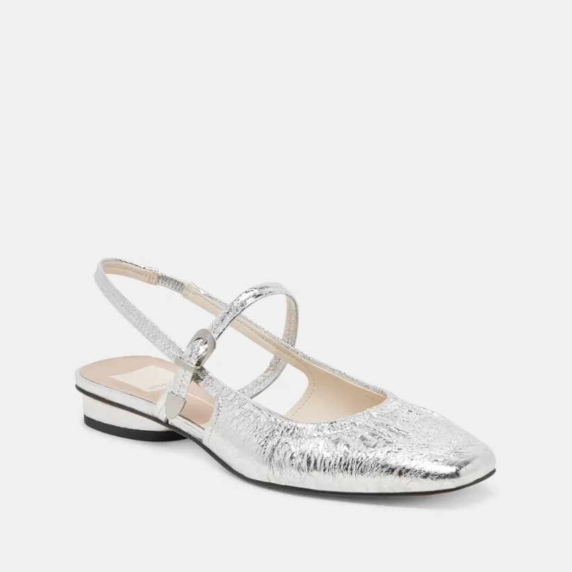 Mary Janes | Flats & Loafers | Dolce Vita RIANNE FLATS SILVER DISTRESSED LEATHER SILVERDISTRESSEDLEATHER